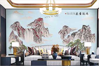 森佰汇航空纤维墙咔(鸿运当头)